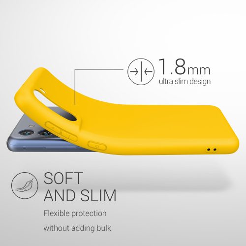 Кейс за Samsung Galaxy S21 FE, Силиконов, Жълт, 55484.143