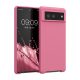Кейс за Google Pixel 6, Силиконов, Розов, 55480.212, kwmobile