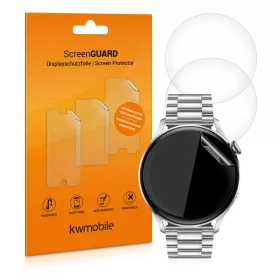   Комплект от 3 защитни фолиа за Huawei Watch 3 Pro / Watch 3, kwmobile, Polymer, Transparent, 55591.1