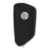 Капак за автомобилен ключ за VW / Skoda / Seat - 3 бутона, kwmobile, силикон, черен, 55583.02