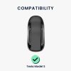 Калъф за автомобилен ключ за Tesla - Model S, kwmobile, силикон, червен / черен, 54594.97