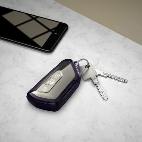 Капак за автомобилен ключ за VW / Skoda / Seat - 3 бутона, kwmobile, Силикон, Многоцветен, 55672.01