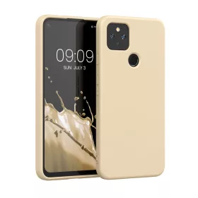   Кейс за Google Pixel 4a 5G, силиконов, кремав, 53779.154