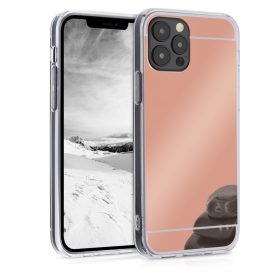   Калъф за iPhone 12 / iPhone 12 Pro, силикон, розово злато, 55688.41