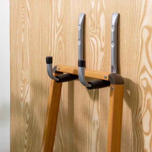 Set 12 carlige depozitare Navaris, tavan/perete, garaj, kit suruburi, negru, otel