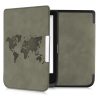Капак за PocketBook Touch Lux 5 / Touch Lux 4 / Touch HD 3, Екологична кожа, Сив, kwmobile, 50228.07