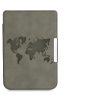 Капак за PocketBook Touch Lux 5 / Touch Lux 4 / Touch HD 3, Екологична кожа, Сив, kwmobile, 50228.07