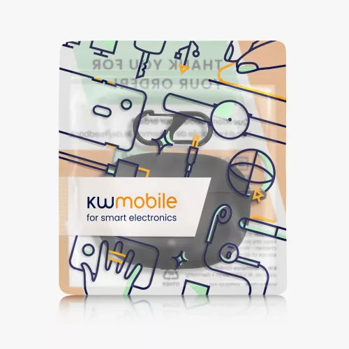 Капак за слушалки Beats Studio Buds, Kwmobile, черен, силикон, 55796.01