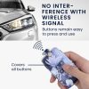 Капак за автомобилен ключ за Renault / Dacia - 4 бутона - Keyless Go, kwmobile, Екологична кожа, Многоцветен, 44637.46