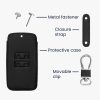 Калъф за автомобилен ключ за Renault / Dacia - 4 бутона - Keyless Go, kwmobile, Екологична кожа, Черен / Бял, 44637.44