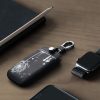 Калъф за автомобилен ключ за Renault / Dacia - 4 бутона - Keyless Go, kwmobile, Екологична кожа, Черен / Бял, 44637.44