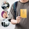 Калъф за международен сертификат за ваксинация и паспорт, Kwmobile, син, PVC, 55379.04