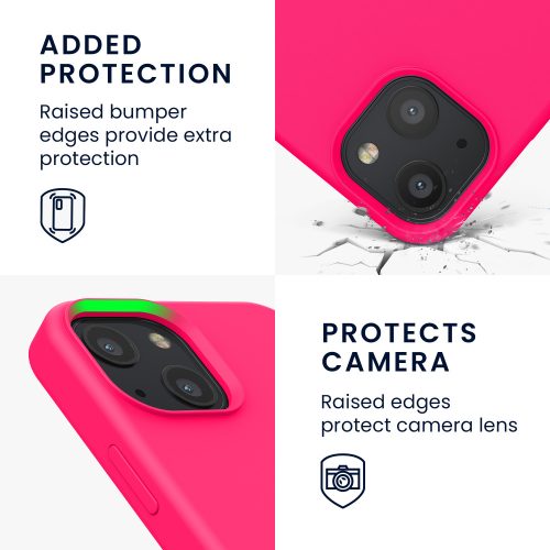 Калъф за iPhone 13 Mini, Силиконов, Розов, 55877.77