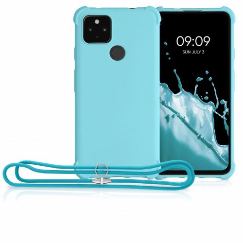 Кейс за Google Pixel 4a 5G, Силиконов, Син, 55914.23
