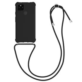   Кейс за Google Pixel 4a 5G, Силиконов, Черен, 55914.01