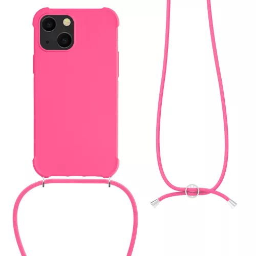 Калъф за iPhone 13 Mini, Силиконов, Розов, 55933.77