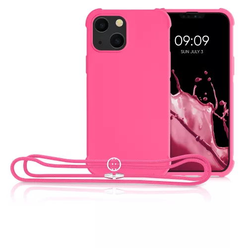 Калъф за iPhone 13 Mini, Силиконов, Розов, 55933.77