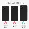 Калъф за iPhone 13 Pro Max, Силиконов, Черен, 55977.01
