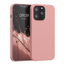   Калъф за iPhone 13 Pro, Силиконов, Розов, 55958.193