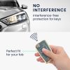 Капак за автомобилен ключ за VW / Skoda / Seat - 3 бутона, kwmobile, силикон, син / златен, 56006.03