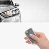 Капак за автомобилен ключ за VW / Skoda / Seat - 3 бутона, kwmobile, силикон, син / златен, 56006.03