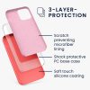 Калъф за iPhone 12 / iPhone 12 Pro, Силиконов, Розов, 52641.141
