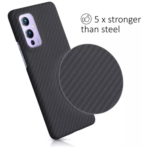 Калъф за OnePlus 9, арамид, черен, 56041.47