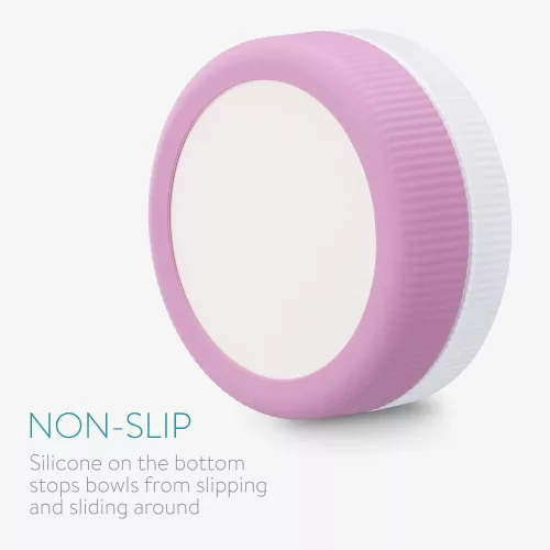 Комплект от 2 купички за котки и кучета Navaris, Anti-slip, Pink, 53411.08