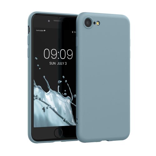 Калъф за Apple iPhone 8 / iPhone 7 / iPhone SE 2, силиконов, син, 49979.206, kwmobile