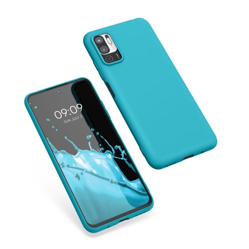 Кейс за Xiaomi Redmi Note 10 5G, Силиконов, Син, 54947.223, kwmobile