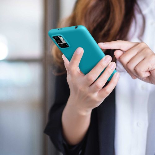 Кейс за Xiaomi Redmi Note 10 5G, Силиконов, Син, 54947.223, kwmobile