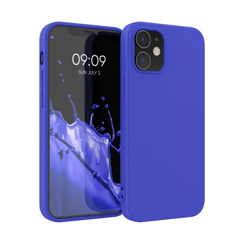Калъф за Apple iPhone 12 / iPhone 12 Pro, Силиконов, Син, 53938.134, kwmobile