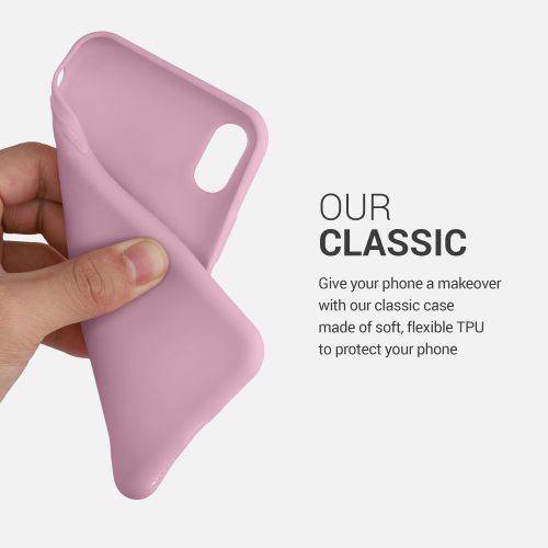 Калъф за Apple iPhone X / iPhone XS, силиконов, лилав, 42492.10, kwmobile