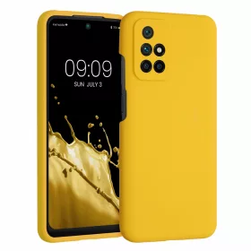   Кейс за Xiaomi Redmi 10, Силиконов, Жълт, 56153.143, kwmobile
