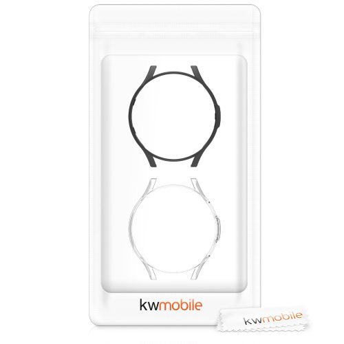 Комплект от 2 калъфа за Samsung Galaxy Watch 4 Classic (46 мм), kwmobile, пластмаса, черен, 56181.01