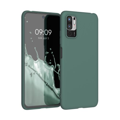 Кейс за Xiaomi Redmi Note 10 5G, Силиконов, Зелен, 54947.171, kwmobile
