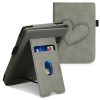 Капак за PocketBook Touch Lux 5 / Touch Lux 4 / Touch HD 3, Екологична кожа, Сив, kwmobile, 54817.04