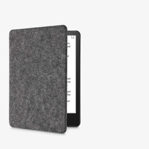 Капак за Kindle Paperwhite 11, текстилен, сив, kwmobile, 56259.19