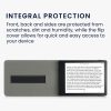 Калъф за Kindle Paperwhite 11, еко кожа, сив, kwmobile, 56263.01