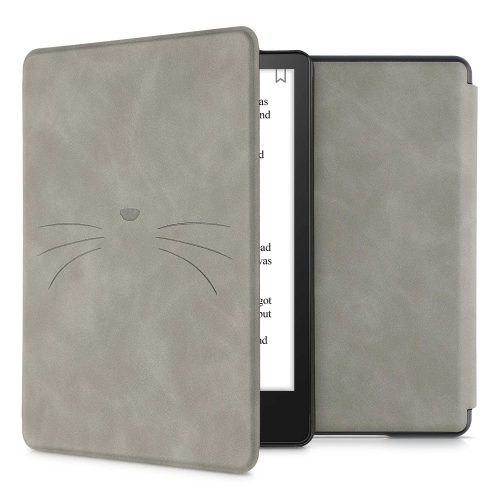 Калъф за Kindle Paperwhite 11, еко кожа, сив, kwmobile, 56257.05