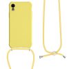 Калъф за Apple iPhone XR, Силиконов, Жълт, 49917.158, kwmobile