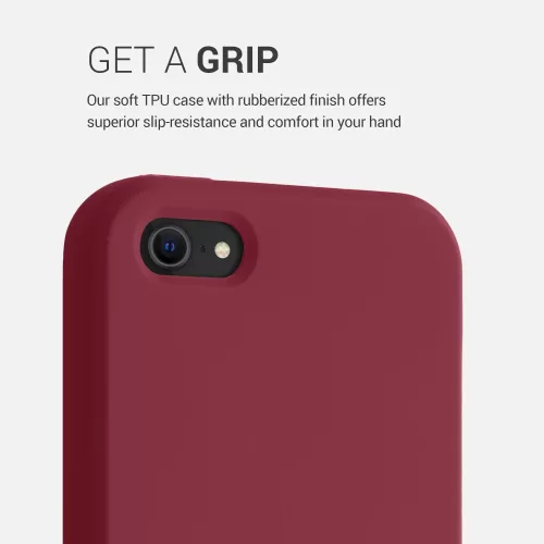 Калъф за Apple iPhone 5s / iPhone SE, силиконов, червен, 42766.209, kwmobile