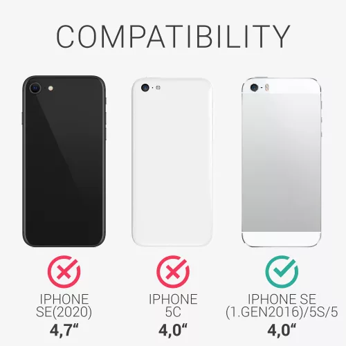 Калъф за Apple iPhone 5s / iPhone SE, силиконов, червен, 42766.209, kwmobile