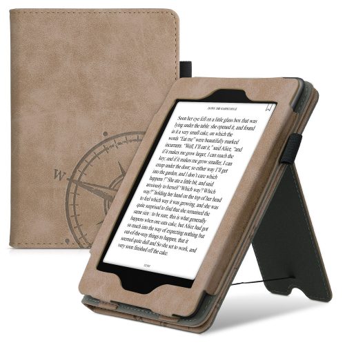 Калъф за Kindle Paperwhite 7, еко кожа, кафяв, kwmobile, 56268.01