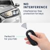 Капак за автомобилен ключ за Fiat / Lancia - 3 бутона, kwmobile, силикон, черен, 56383.03