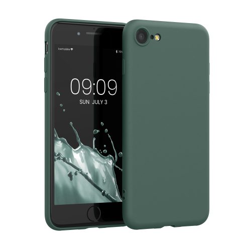 Калъф за Apple iPhone 8 / iPhone 7 / iPhone SE 2, силиконов, зелен, 49979.166, kwmobile