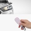 Капак за автомобилен ключ за Ford - 3 бутона - Keyless Go, kwmobile, Екологична кожа, Розов, 43956.13