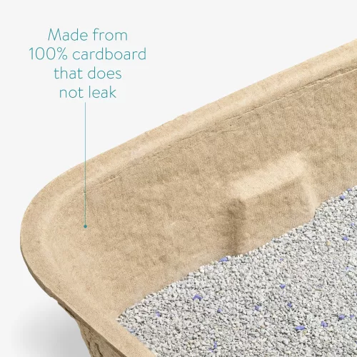 Комплект от 3 котешки тоалетни за еднократна употреба Navaris, картон, 54043.03