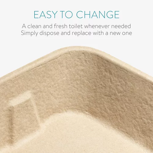 Комплект от 3 котешки тоалетни за еднократна употреба Navaris, картон, 54043.03