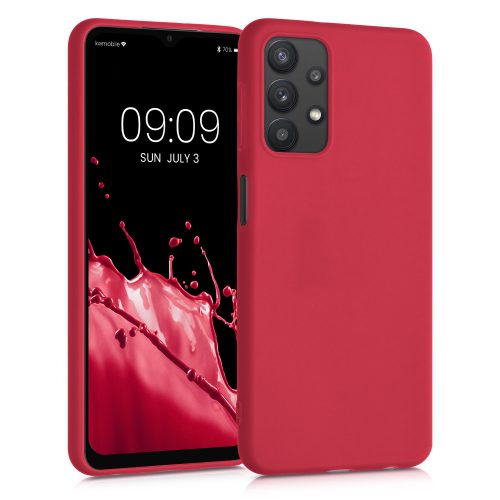 Калъф за Samsung Galaxy A32 5G, Силиконов, Червен, 54328.229, kwmobile